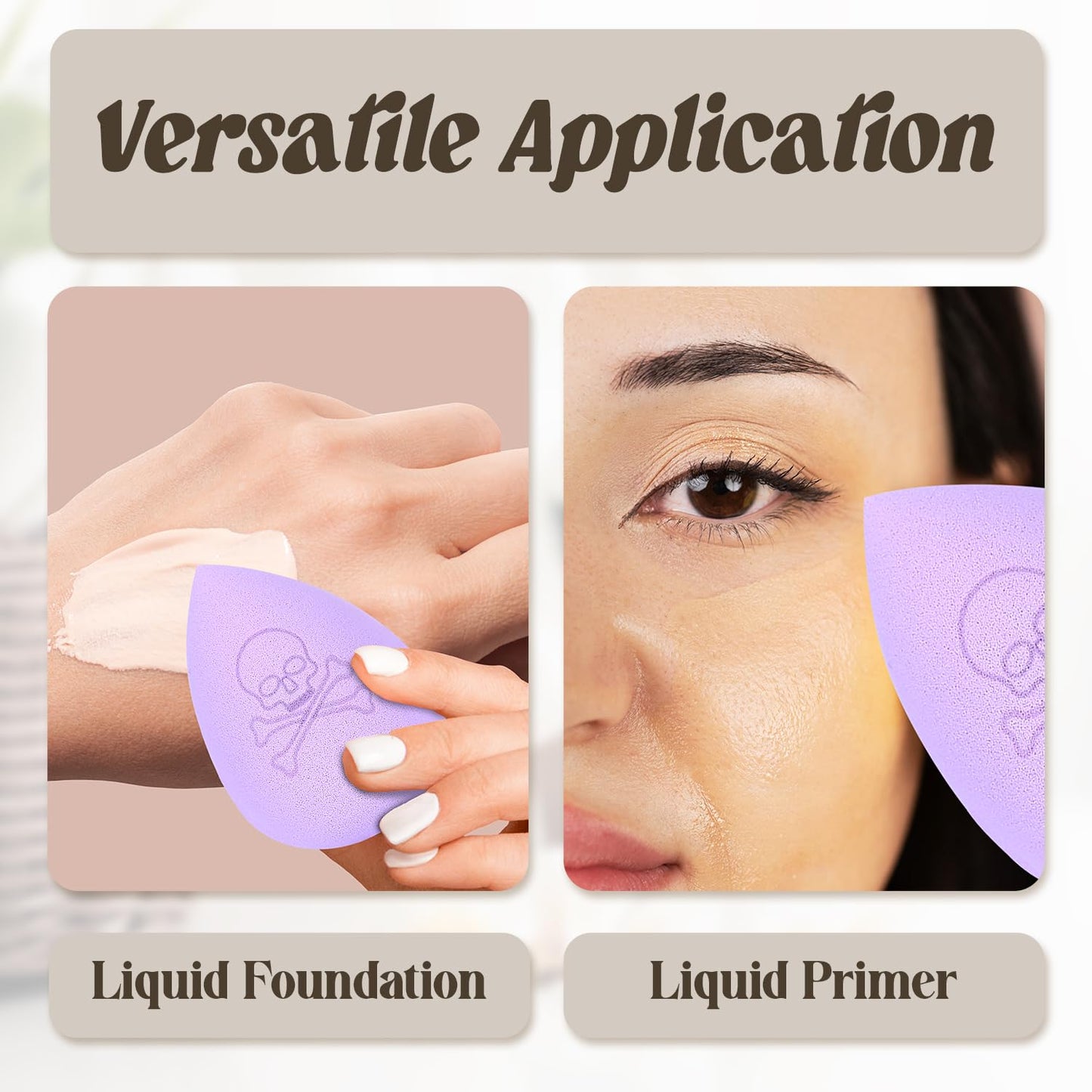 Profusion Cosmetics Wicked Blend Blending Sponge and Sponge Holder, Versatile Tool for Smooth and Enhanced Makeup Application, Achieve Ideal Blending