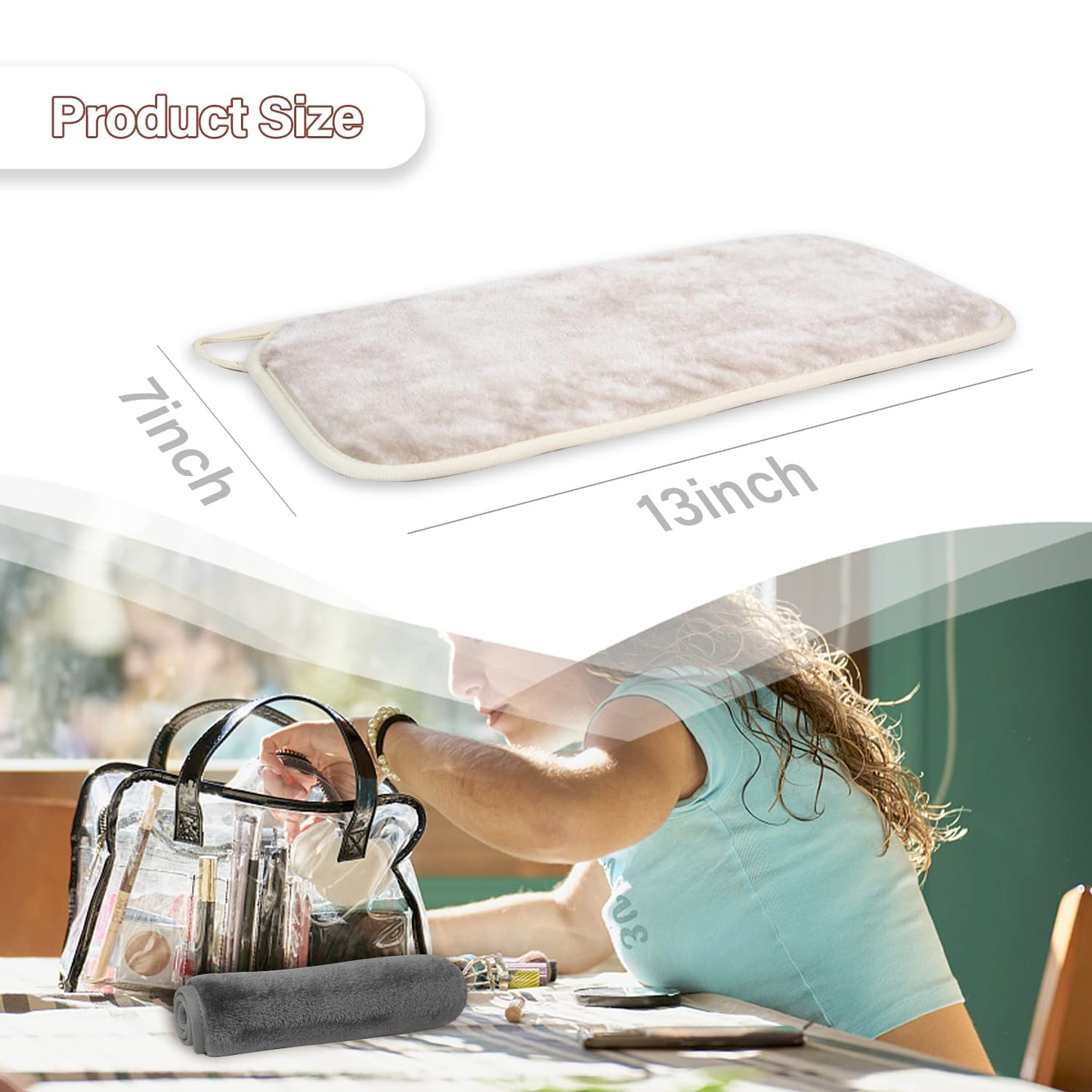 Nugilla Makeup Remover Cloths, 8 Pack Reusable Face Wash Cloths, Soft Microfiber Face Cloth for Women(Cool Gal)