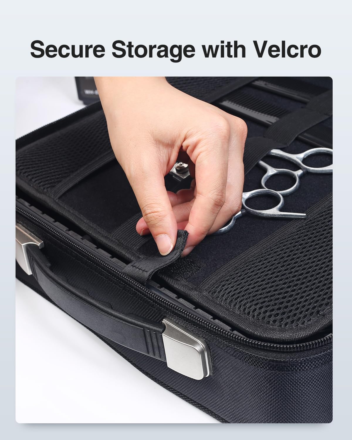 Luxtude Large Barber Case, Barber Bags for Clippers and Supplies, Travel Hair Clipper and Trimmer Case, Barbers Accessories for Wahl 5Star/Hatteker/Oneisal/Andis Grooming Kits, Christmas Gifts