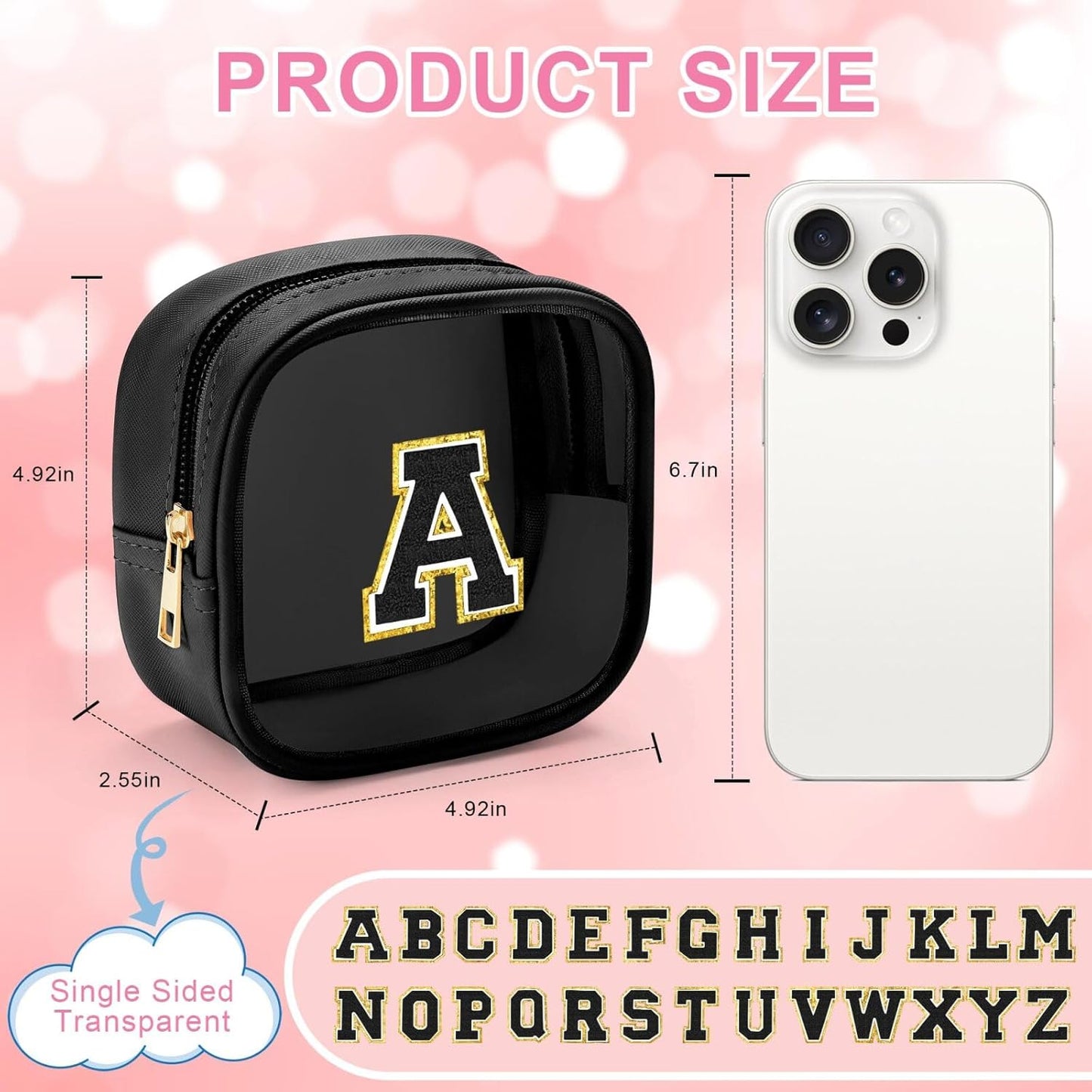 YOOLIFE Mini Waterproof Toiletry Bag, Makeup Bag Travel Essentials Gifts for Women, Nurse Pack Black