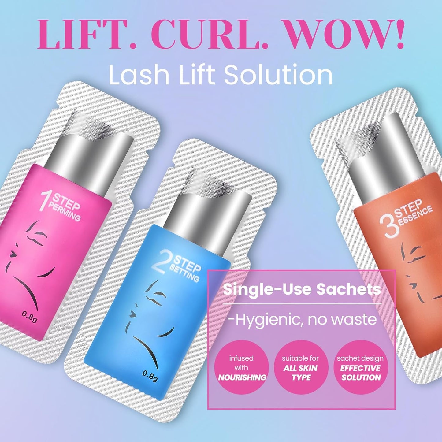 Lash Lift and Color Kit, Eyelash Perm with Lash Curls & Vibrant Black Color, Salon-Quality Results for Women Beginner Salon Use - with Lash Lift Balm