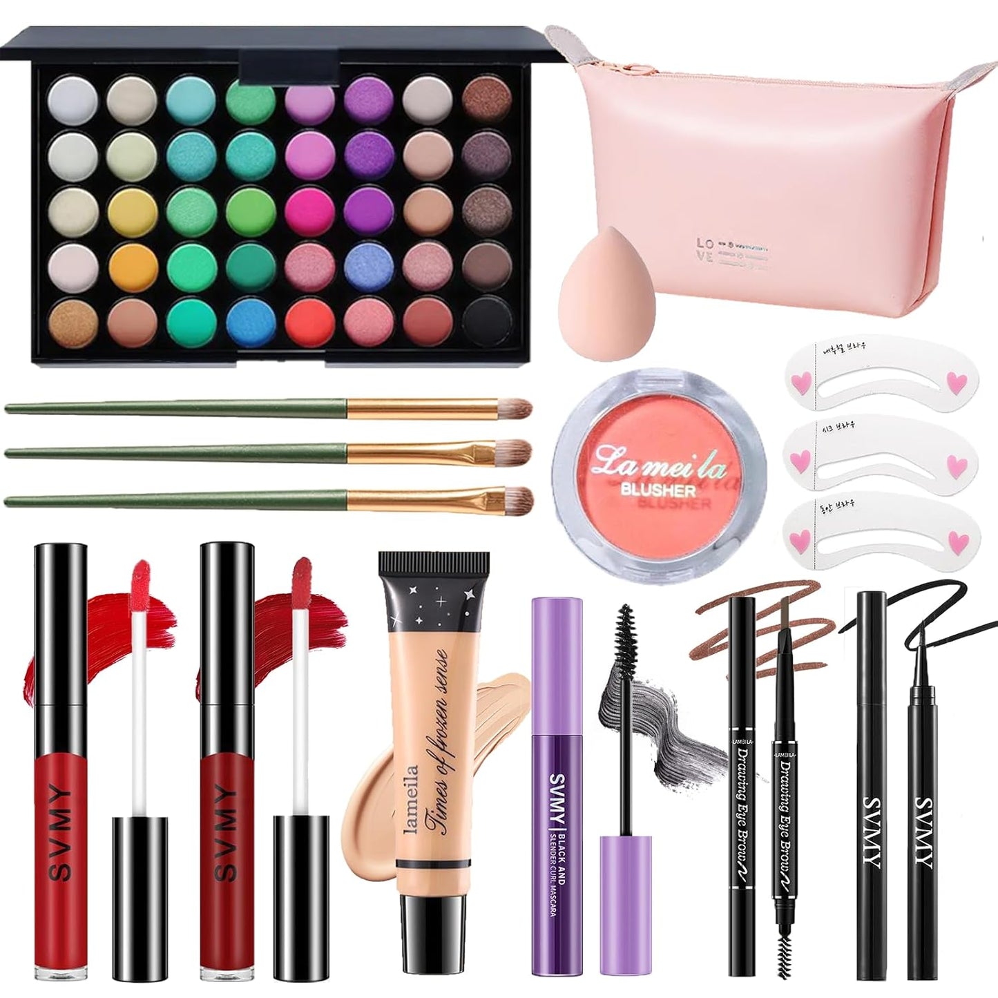 Makeup Set for Women, Makeup Full Kit for Beginners & Professionals, Travel Makeup Set for Teens & Adults, Makeup Gift Set for Girls, Eyeshadow Palette, Lip Gloss, Face & Eye Make up