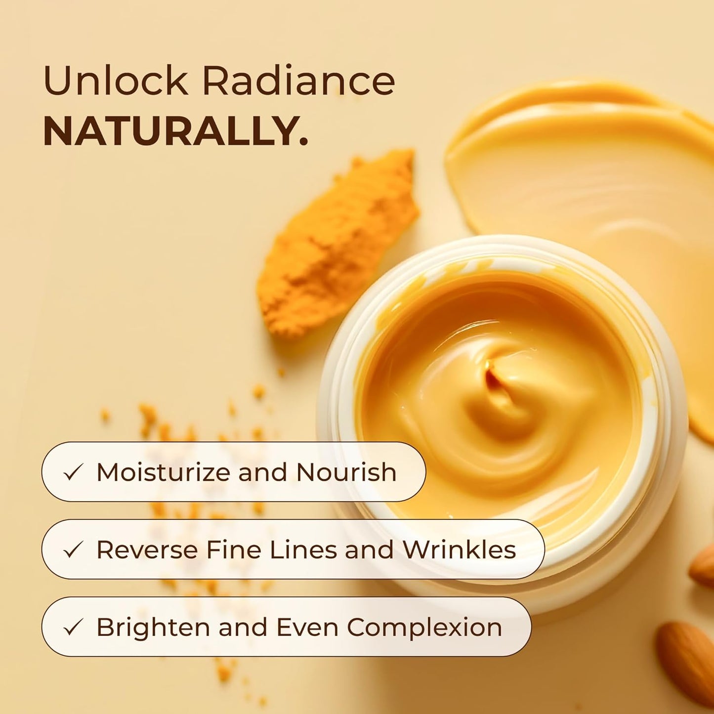 Glo Melanin Nourishing Face Cream – Hydrating Daily Moisturizer for Radiant, Even-Looking Skin – Vegan, Paraben-Free Formula for a Healthy Glow (2 oz)