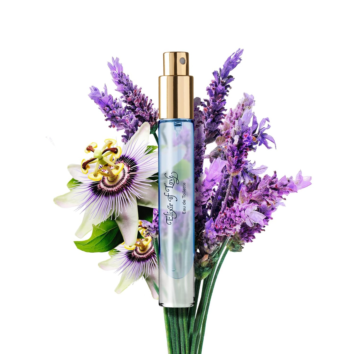 Caswell-Massey Elixir of Love Eau de Toilette Spray, Enchanting Floral Perfume for Women with Lavender, Jasmine, Passionflower & Artemisia Blend, Made in USA, 0.25 Oz