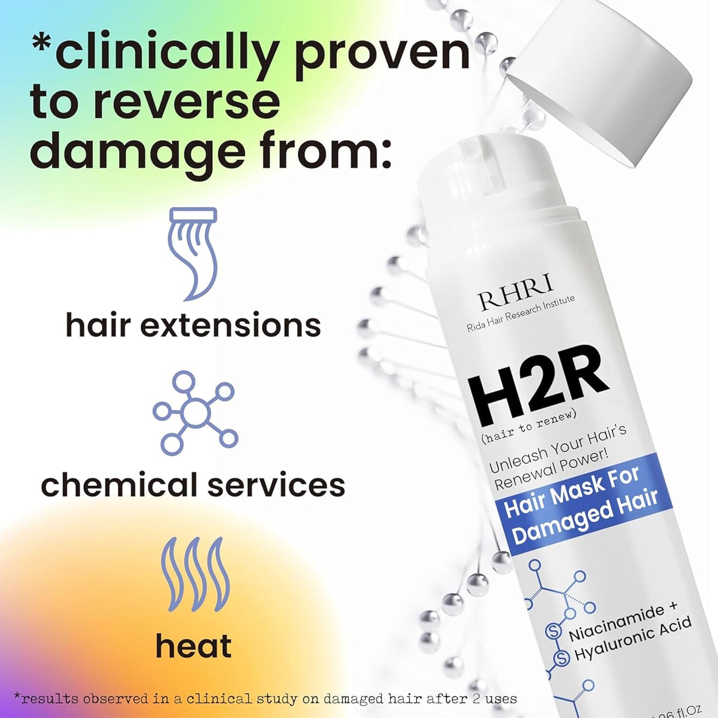 Hair Mask for Damaged Hair – Bond Repair Treatment for Dry Ends & Growth | Overnight Deep Conditioner for Breakage Repair | Hydrating Formula for All Hair Types, Curly & Color-Treated