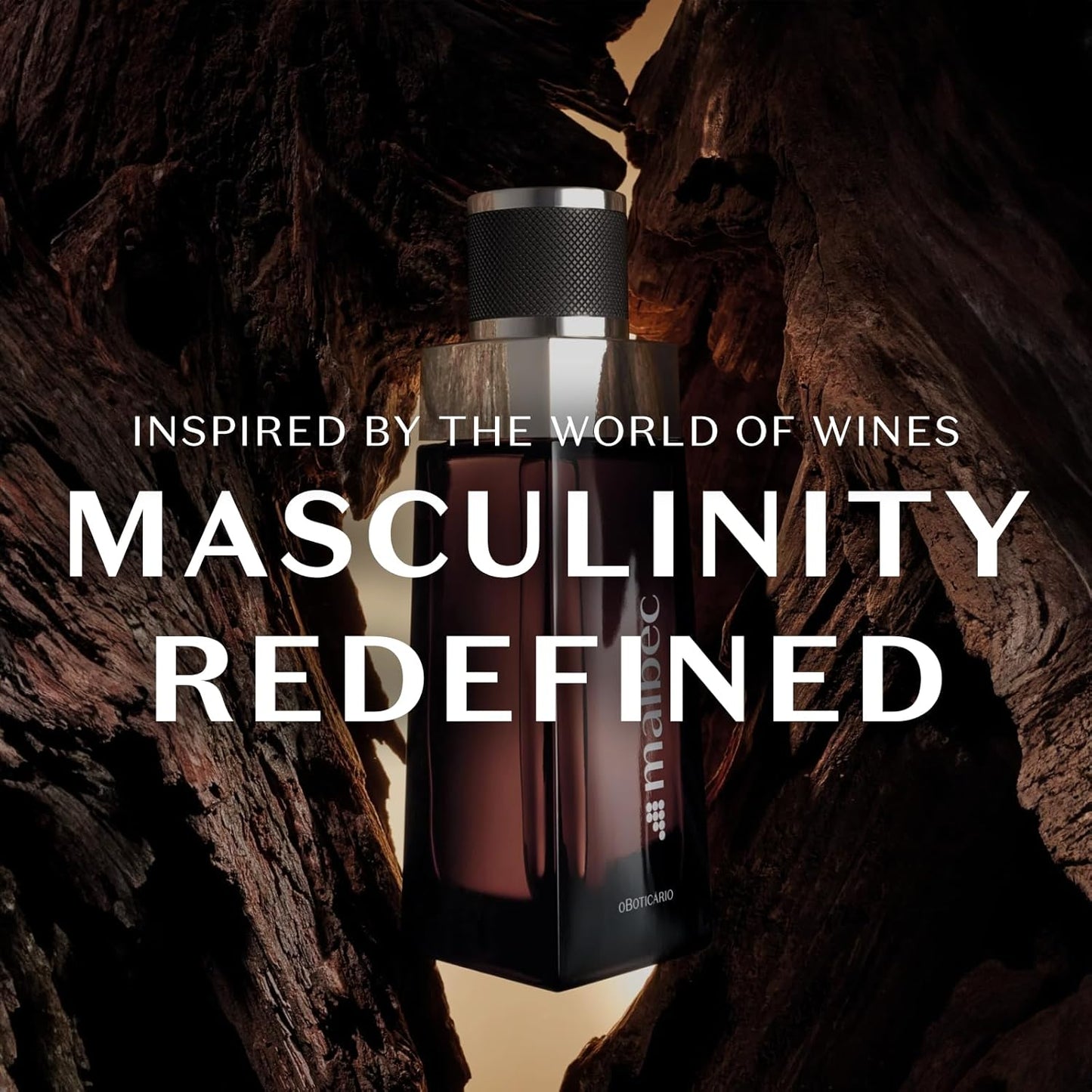 Malbec Classic Eau de Toilette By O Boticario, Cologne For Men, Long-Lasting Fragrances, French Oak Barrel-Aged Red Wine & Woody Amber Perfume Scent, 3.4 Ounce