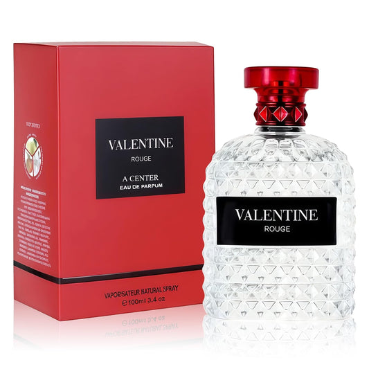 Valiant Rouge Perfume for Women, Floral Notes Eau de Parfum Spray Casual Daily Cologne 3.4 Fluid Ounce/100Ml Women Fragrance Daytime & Casual Use, for all Skin Types