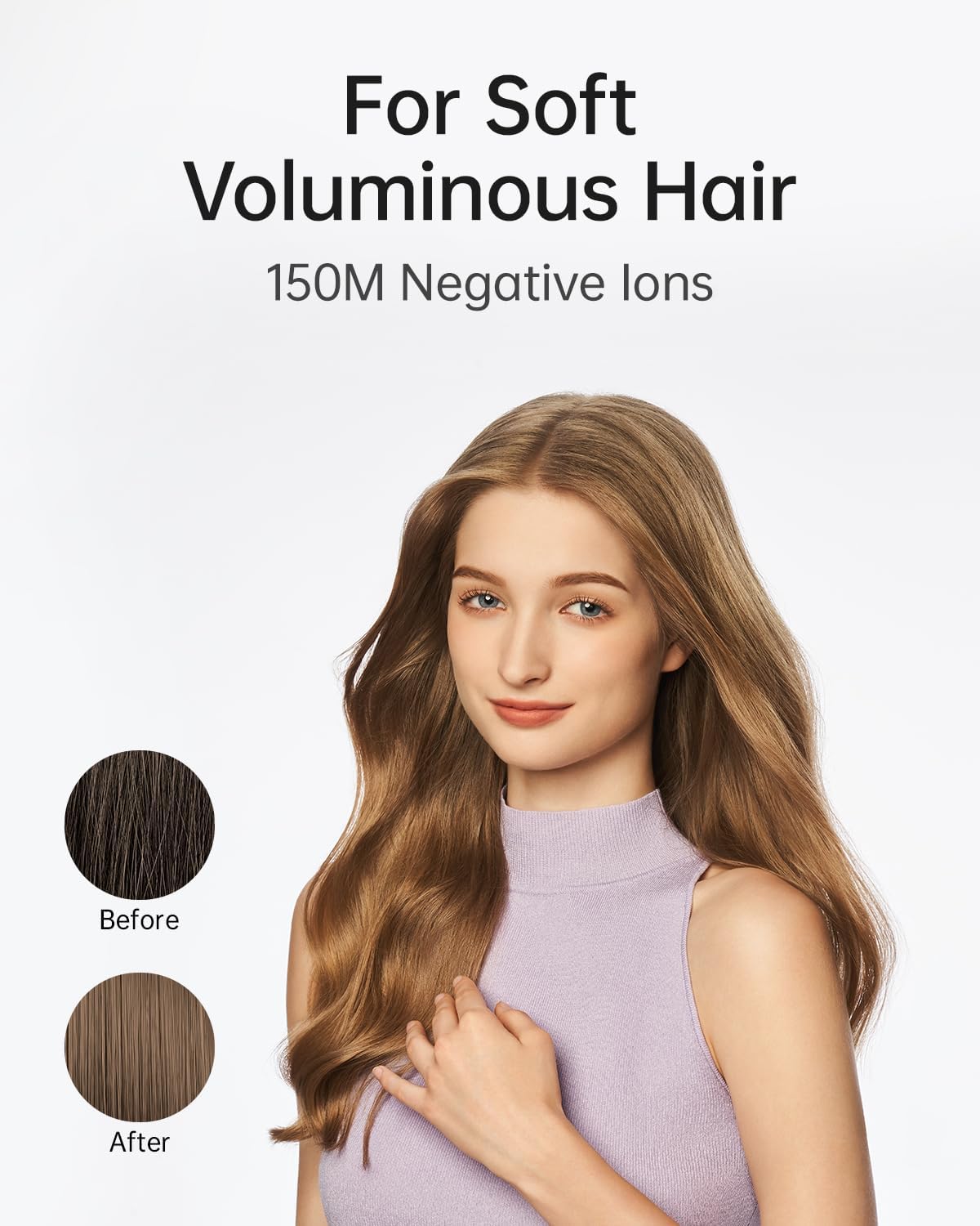 Laifen SE Lite Hair Dryer, Negative Ionic Blow Dryer with 100,000 RPM Brushless Motor for Fast Drying, High-Speed Low Noise Thermo-Control Hairdryer with Lightweight Design for Home/Portable Travel