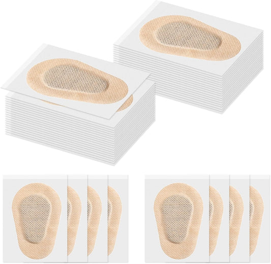 Panitay 40 Pcs Adhesive Eye Patches for Adults Disposable Breathable Medical Eye Patch for Amblyopia Lazy Latex Free Adhesive Bandages for Men(3 x 2 Inch,Nude)