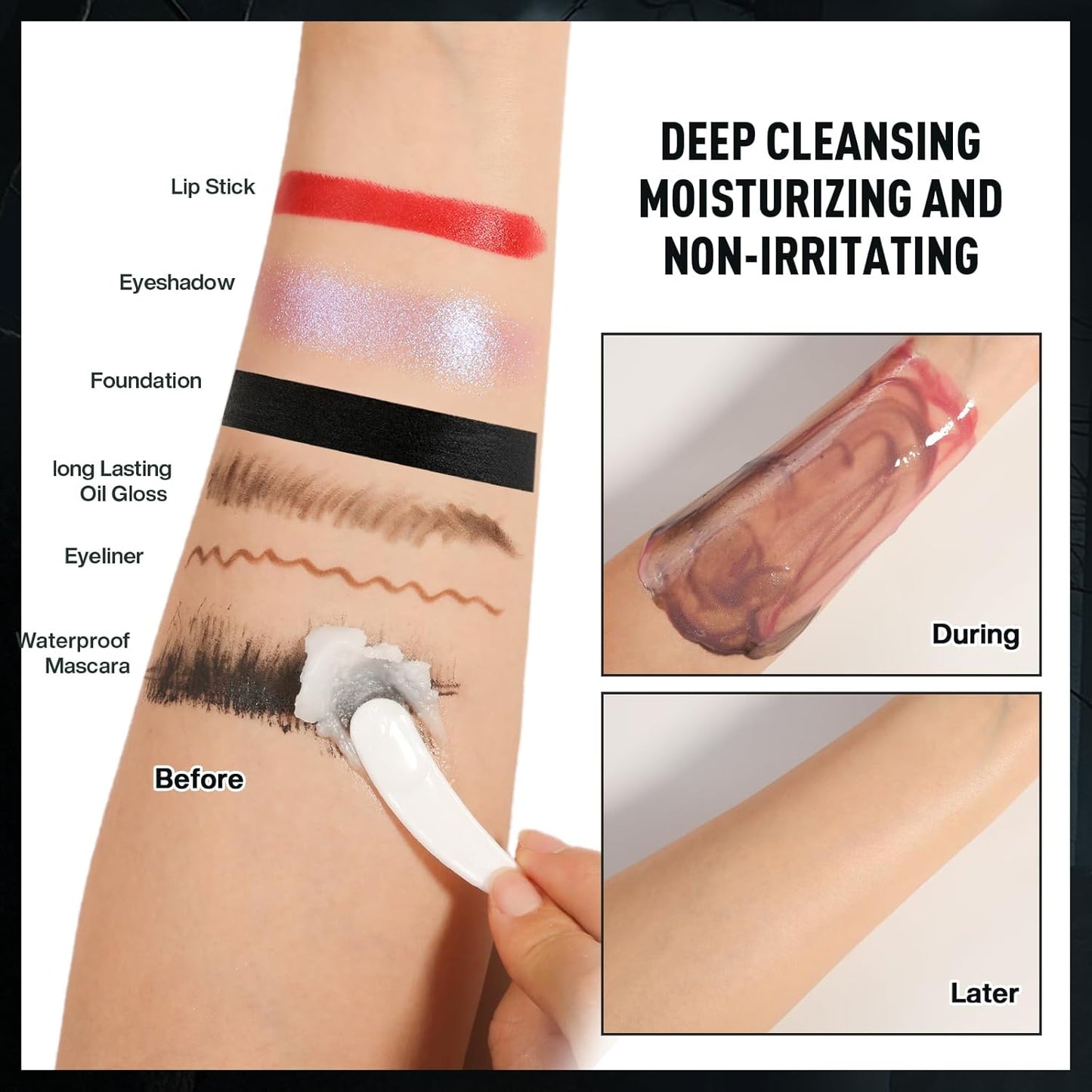 Black & White Face Paint Kit – Large 50g Oil-Based Grease Makeup Jars with Remover, 5 Brushes & 4 Sponges – Halloween, Cosplay & Stage SFX Makeup Set