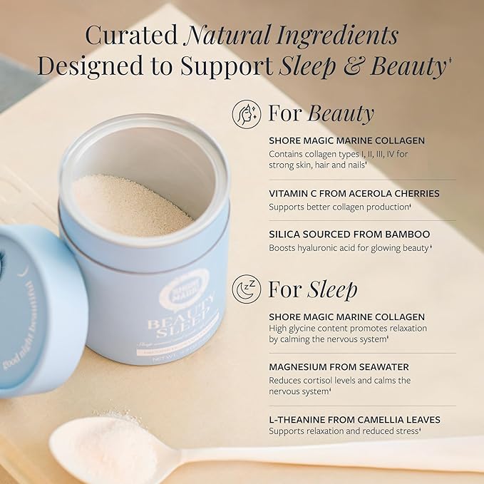 Beauty Sleep and 14 Day Premium Marine Collagen to Go Packets The Magic Hours Set