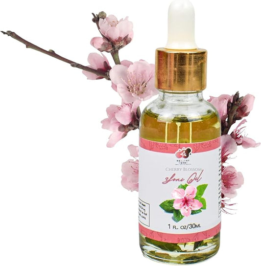 Yoni All-Natural Intimate Care Oil | Powerful Plant-Based Herbal Massage Oil for Intimate Areas | Odor Control, Menstrual Support, Natural pH Balance | Women-Owned (Cherry Blossom)
