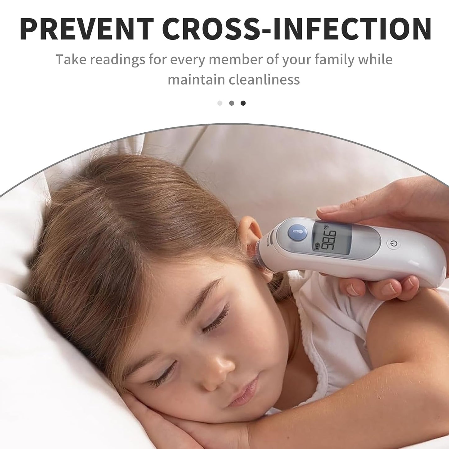 500 Counts Thermometer Ear Covers, Ear Thermometer Probe Covers, Lens Filters/Refill Caps for All Braun Ear Themometer Models, BPA Free Digital Disposable Ear Thermometer Covers