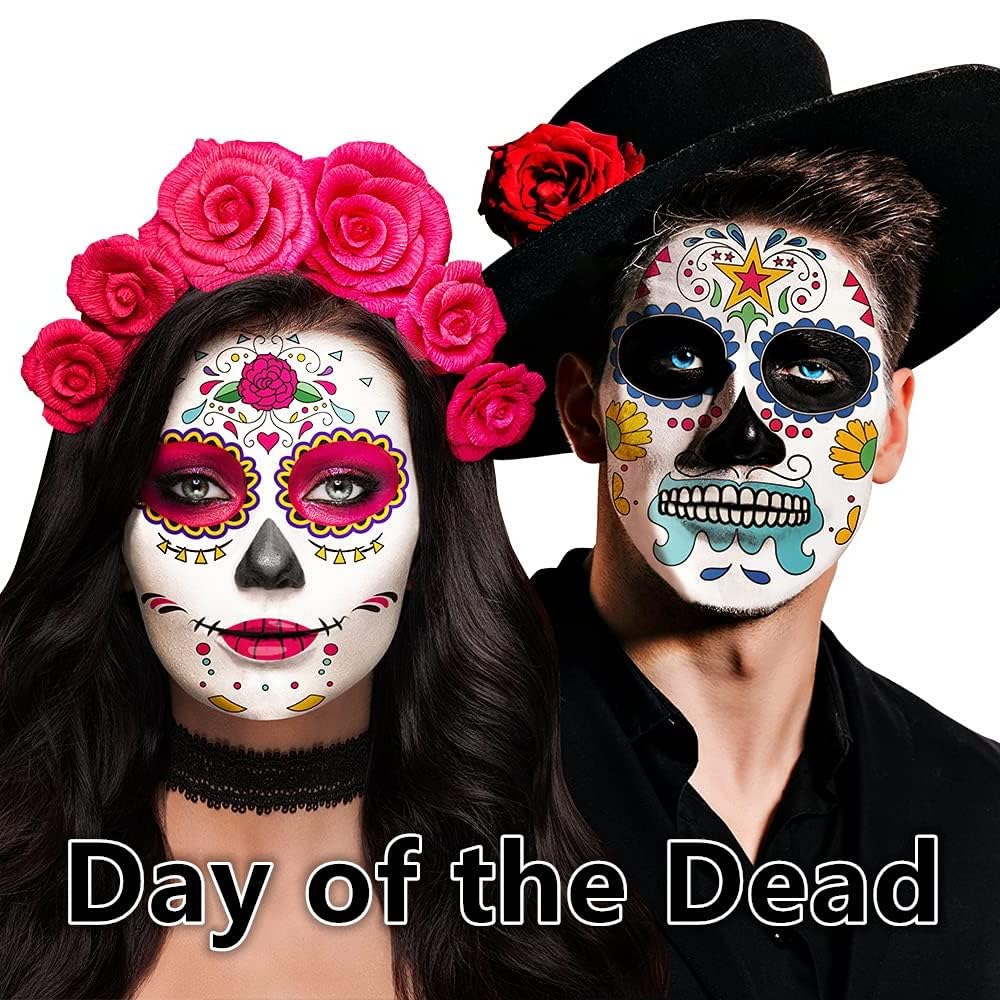 Go Ho Red Black and White Face Body Paint(2.55 oz),Washable Easily,Smooth and Full Coverage for Halloween Costumes Cosplay SFX Skull Vampire Zombie Clown Makeup