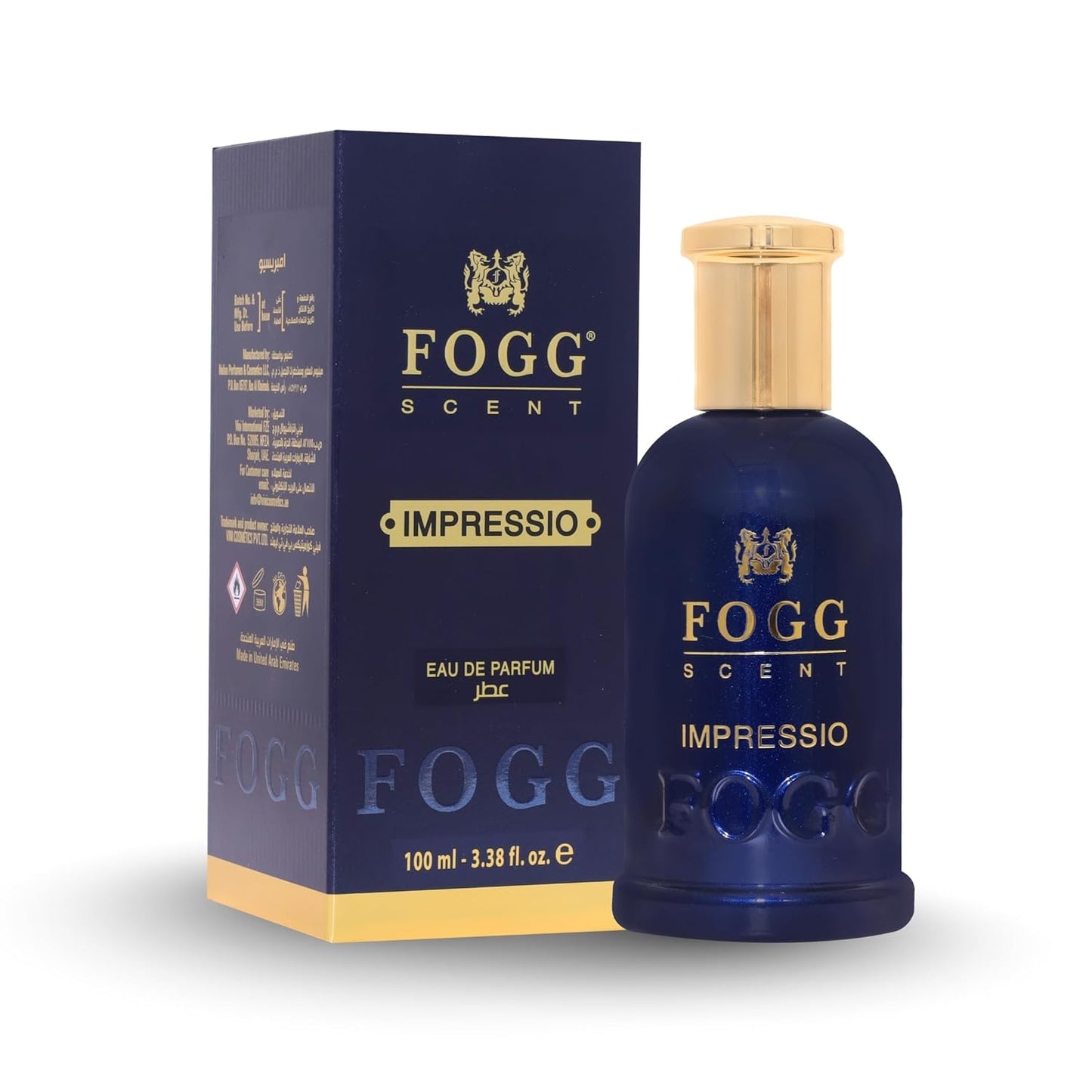 FOGG Impressio Eau de Parfum for Men – Long-Lasting Perfume with Woody & Citrus Notes | Strong, Masculine Fragrance for Office, Party & Daily Wear – 100 ml