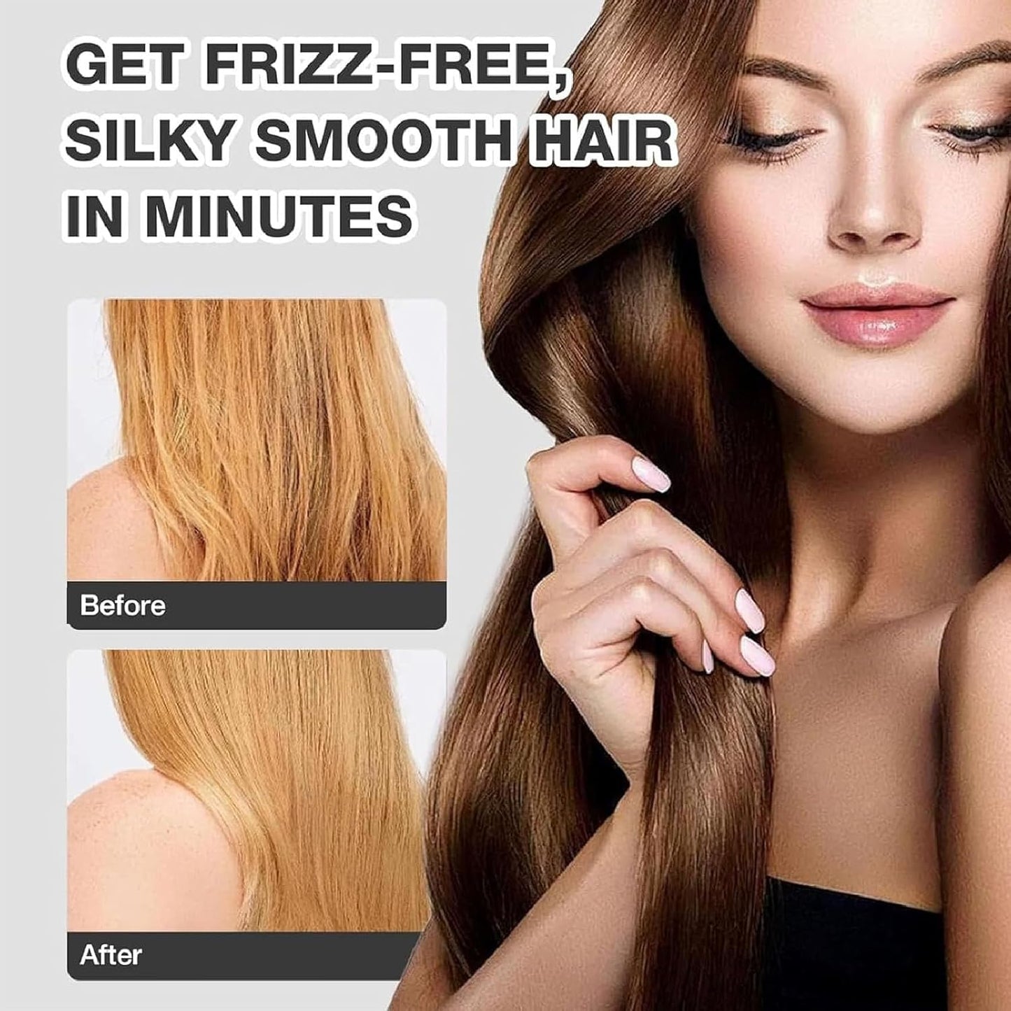 Mini Dual-Purpose Curling Iron, Dual Glam Curling Wand & Flat Iron Hair Straightener for All Hair Types (Blue)