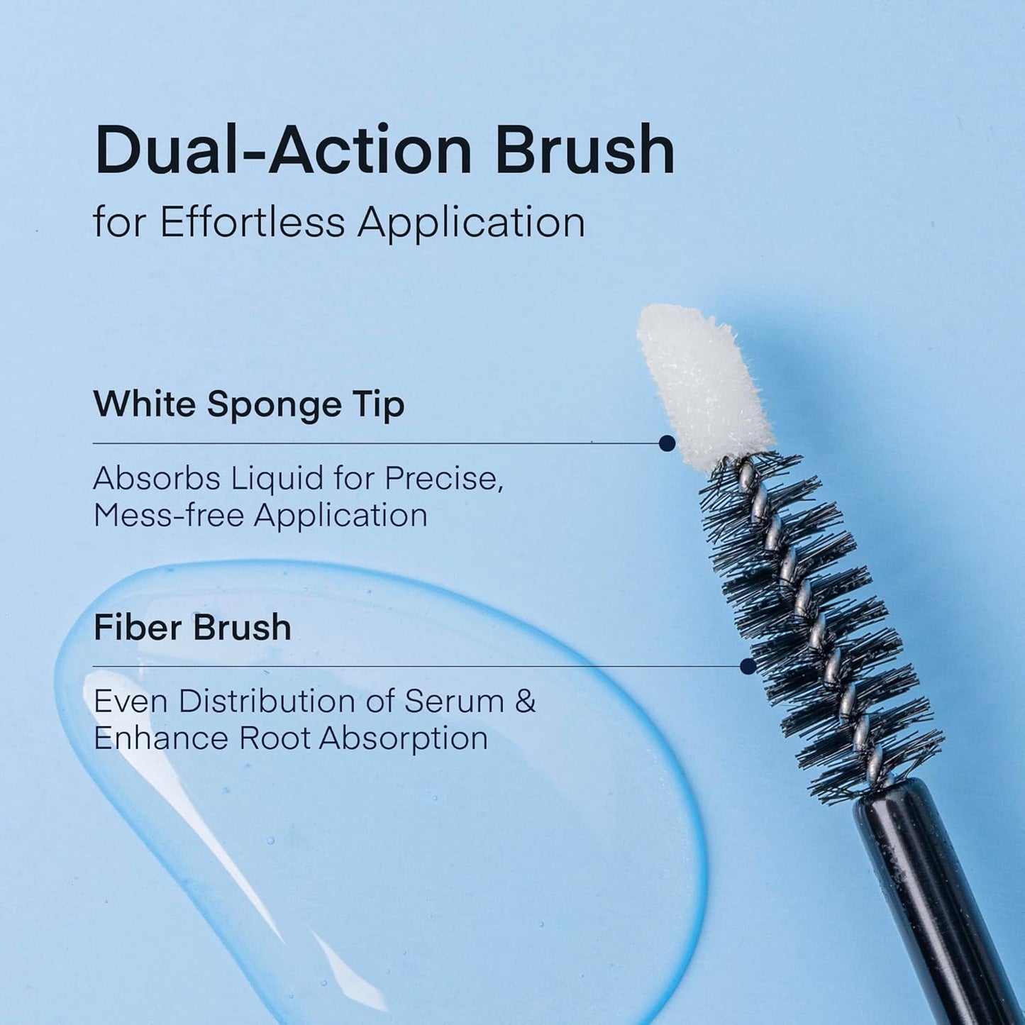 Natural Eyelash Serum with Eyebrow Serum Set - Boost Eyelash Growth Enhancer for Longer, Thicker, Fuller-Looking Lashes and Brows - Gentle & Effective Formular [3 mL + 5mL]