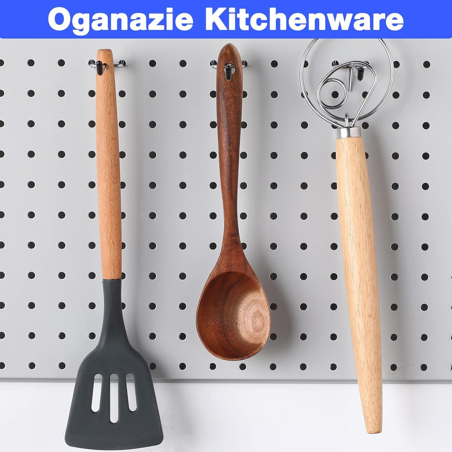 Moxweyeni 100 Pcs Pegboard Hooks Peg Board Organizer Accessories Holders Hanging Stainless Steel Display Wall Hooks for 1/8 and 1/4 Pegboard Wall for Garage Storage Tools(6 Inch)