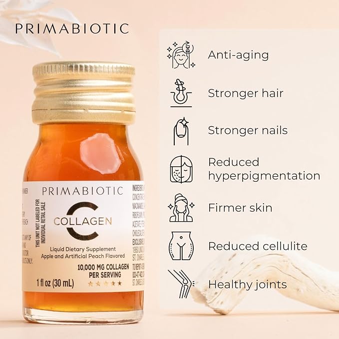 Liquid Collagen - High Collagen Content [10,000 Mg] Per Serving - Hydrolyzed Collagen and 12 Vitamins - Gluten Free- 450 Ml - Pack of 15 Bottles x 30 Ml