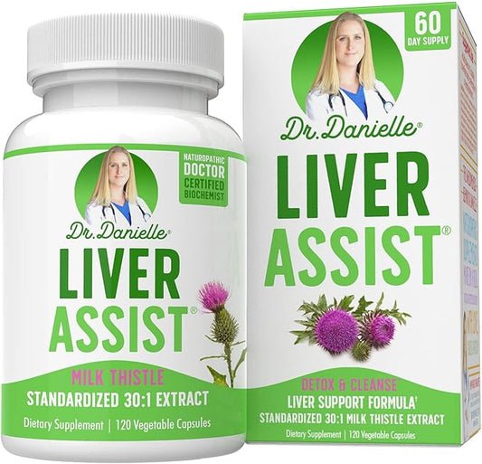 Best Liver Supplements with Milk Thistle 120 Capsules