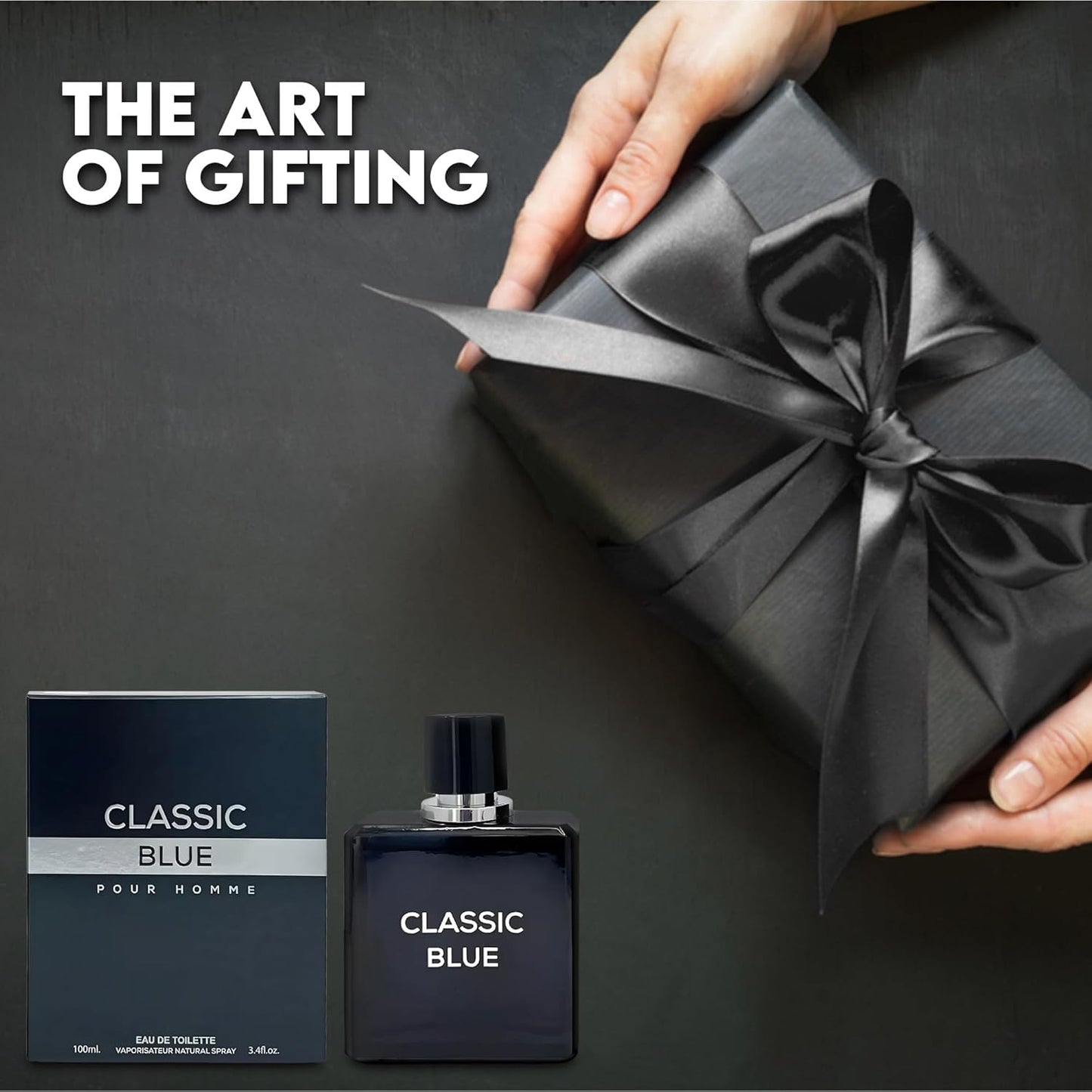 Men's Cologne Classic Blue- Eau De Toilette Spray Perfume Fresh Scent 3.4 Fl Oz Daily Used