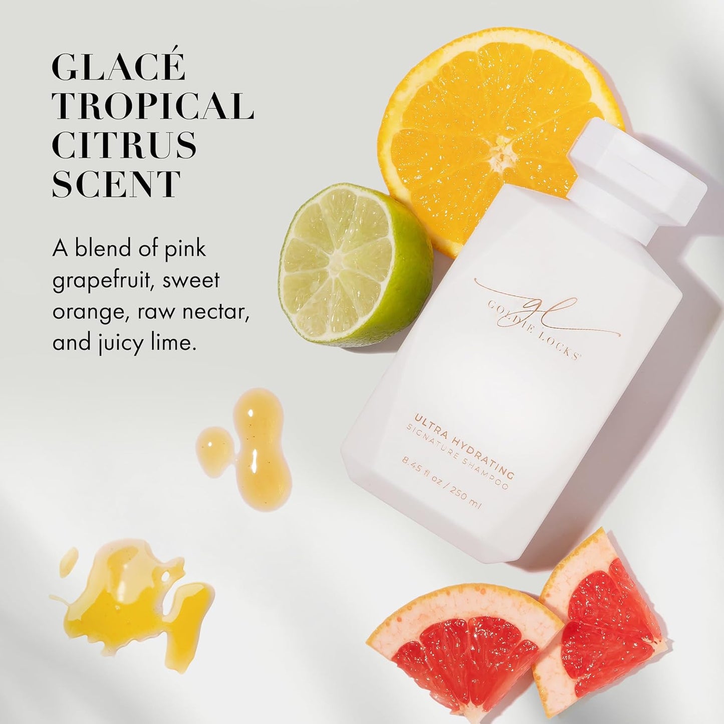 Goldie Locks Ultra Hydrating Shampoo - Sulfate-Free Moisturizing Formula - Maintains Texture and Shine - Safe for Extensions and Color-Treated Hair - Protein-Free - 33.8 fl oz