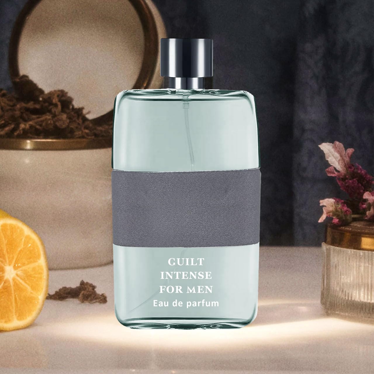 Guilt Intense Men Perfume Cologne for Men Natural Spray Masculine Scent Wonderful Fragrance Gift Eau De Parfum for Daily Use 3.4 Fluid Ounce