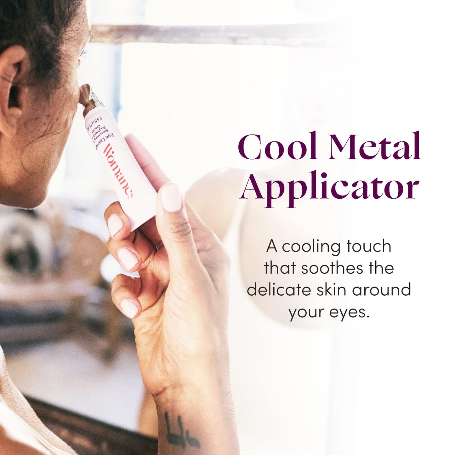 Womaness Eye Opener - Anti Aging, Hydrating, & Moisturizing Under Eye Cream for Dark Circles and Puffiness - With Hyaluronic Acid, Bakuchiol Retinol Alternative, & Firming Red Algae Extract – 15ml