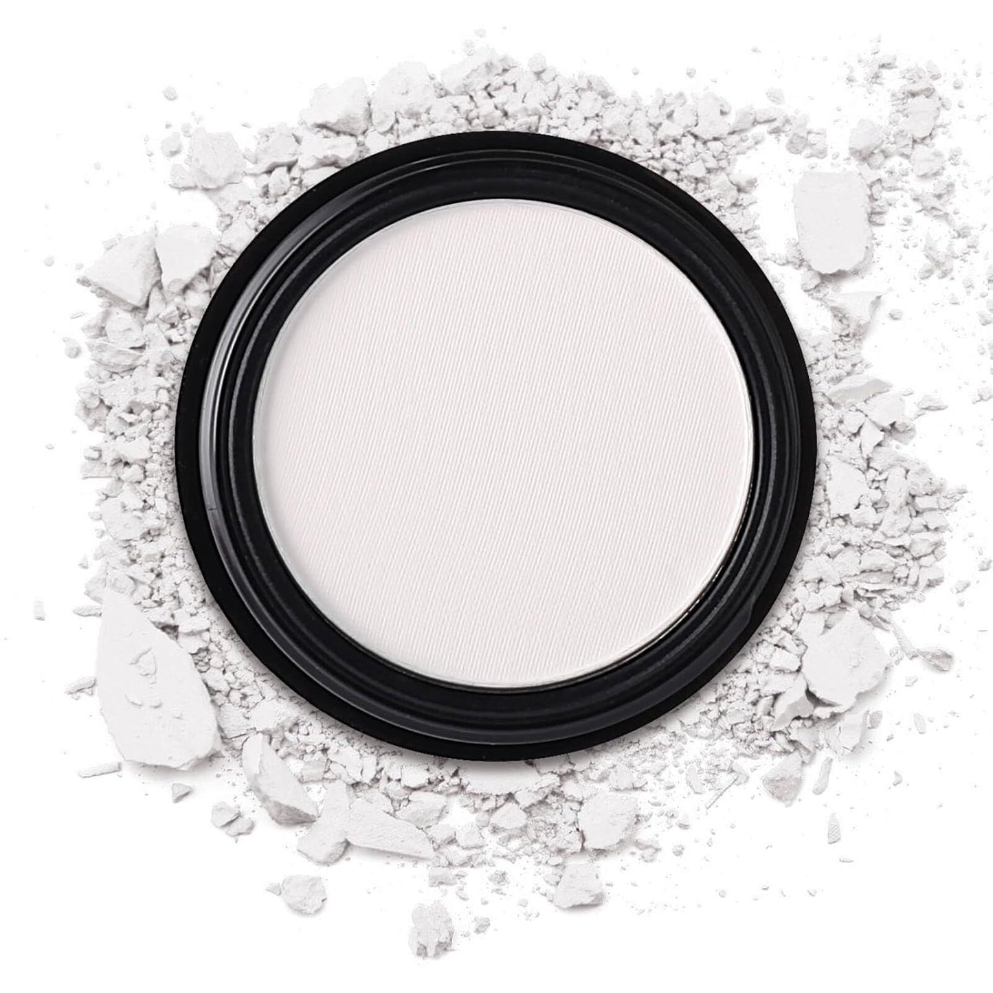 MEICOLY White Single Eyeshadow,Pressed Powder Matte Eye Shadow for Halloween SFX Mime Cosplay Makeup,White Cream to Powder Foundation for Makeup,High Pigment Eyeshadow for Day & Night