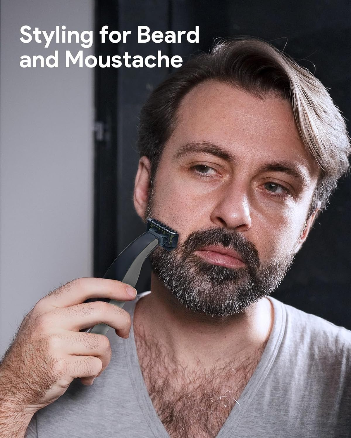 Double-Sided Guard Combs Compatible with O Blade QP2724 QP2520 QP2530 QP2620 QP2630 Pro 360 Series Facial Hair Clippers Beard Trimmer, 4 Combs of 1/2/3/5 mm Attachments Kit