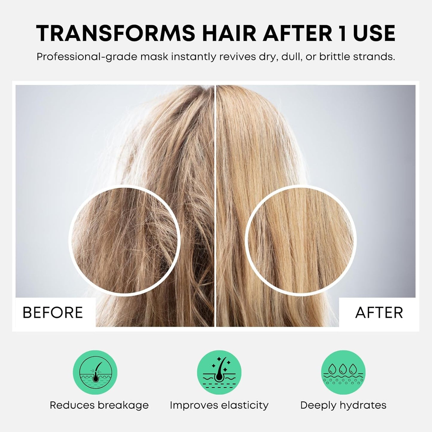 Artègo Good Society Nourishing Boost Hair Mask – Deep Conditioning & Repair Mask for Dry, Brittle Hair (8.5 oz)