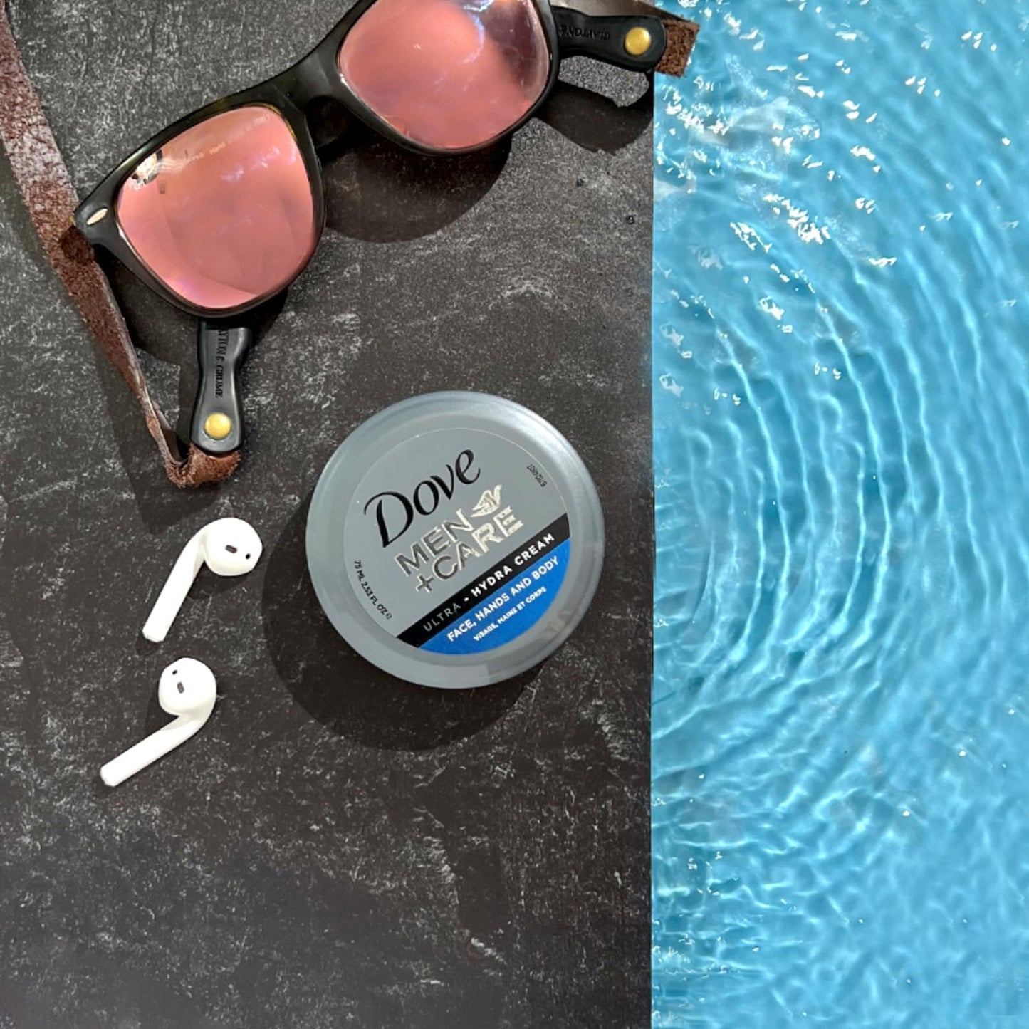 Dove Men+Care Ultra Hydra Cream Lotion, 3-In-1 Advanced Skin Care for Men, Face Cream, Hand & Body Lotion for Dry Skin, 2.53 Fl Oz (Pack of 12)