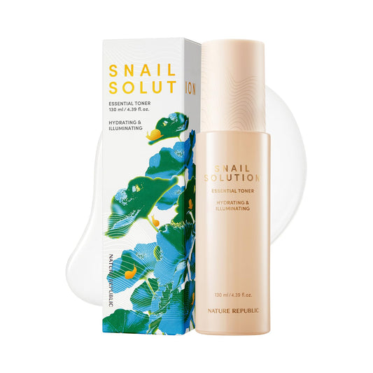 Nature Republic Snail Mucin Toner – Korean Skincare, High Content Mucus, Advanced Face Moisturizer for Skin Care Beauty, Niacinamide, Hydrating lightweight Age-Defying Booster, 130mL/4.39 Fl.Oz