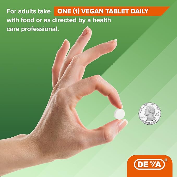 DEVA Nutrition Vegan Hyaluronic Acid 100 mg - Non-GMO & Non-Hemolytic - 90 Tablets, 1-Pack