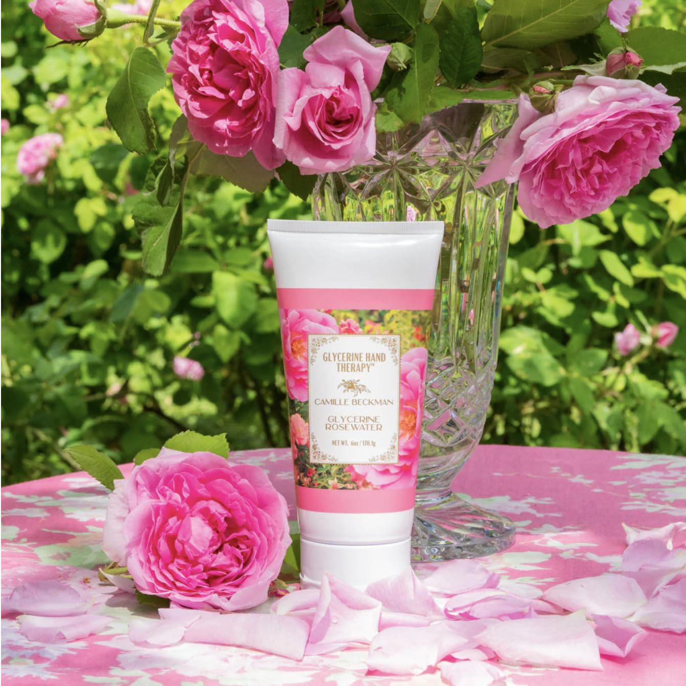 Camille Beckman Glycerine Hand Therapy Cream, Glycerine Rosewater, 6 Ounce