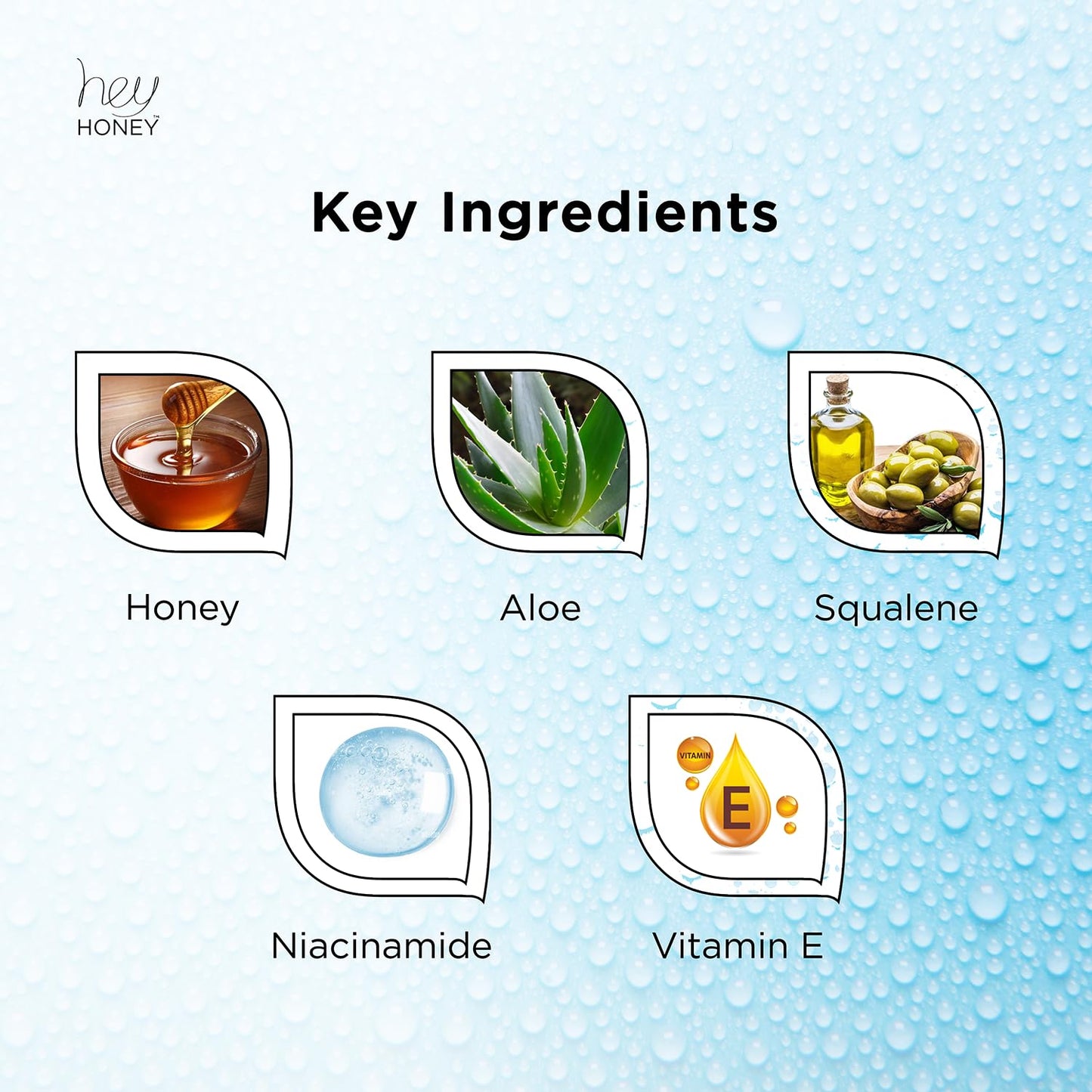 Hey Honey Skincare Make A Splash | Intense Hydrating Niacinamide Aqua Face Serum | Intense Hydration with Anti-aging Benefits | 1.5 Oz