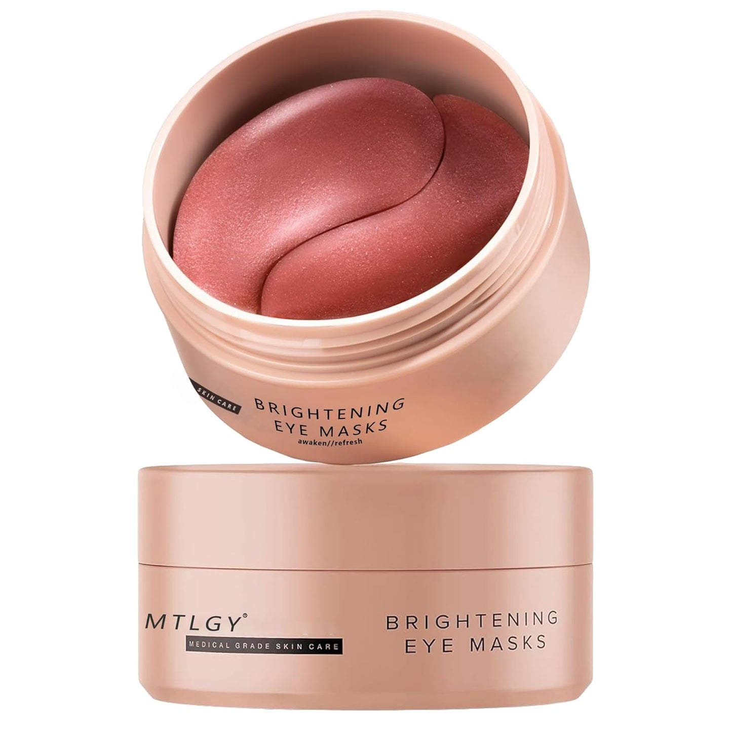 Brightening Eye Masks - Caffeine Eye Masks for Dark Circles and Puffiness with Hyaluronic Acid, Eye Patches for Puffy Eyes, 30 Pairs