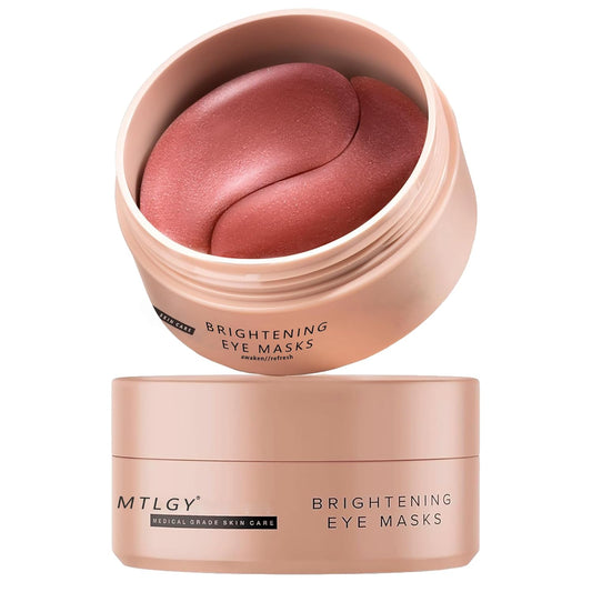 Brightening Eye Masks - Caffeine Eye Masks for Dark Circles and Puffiness with Hyaluronic Acid, Eye Patches for Puffy Eyes, 30 Pairs