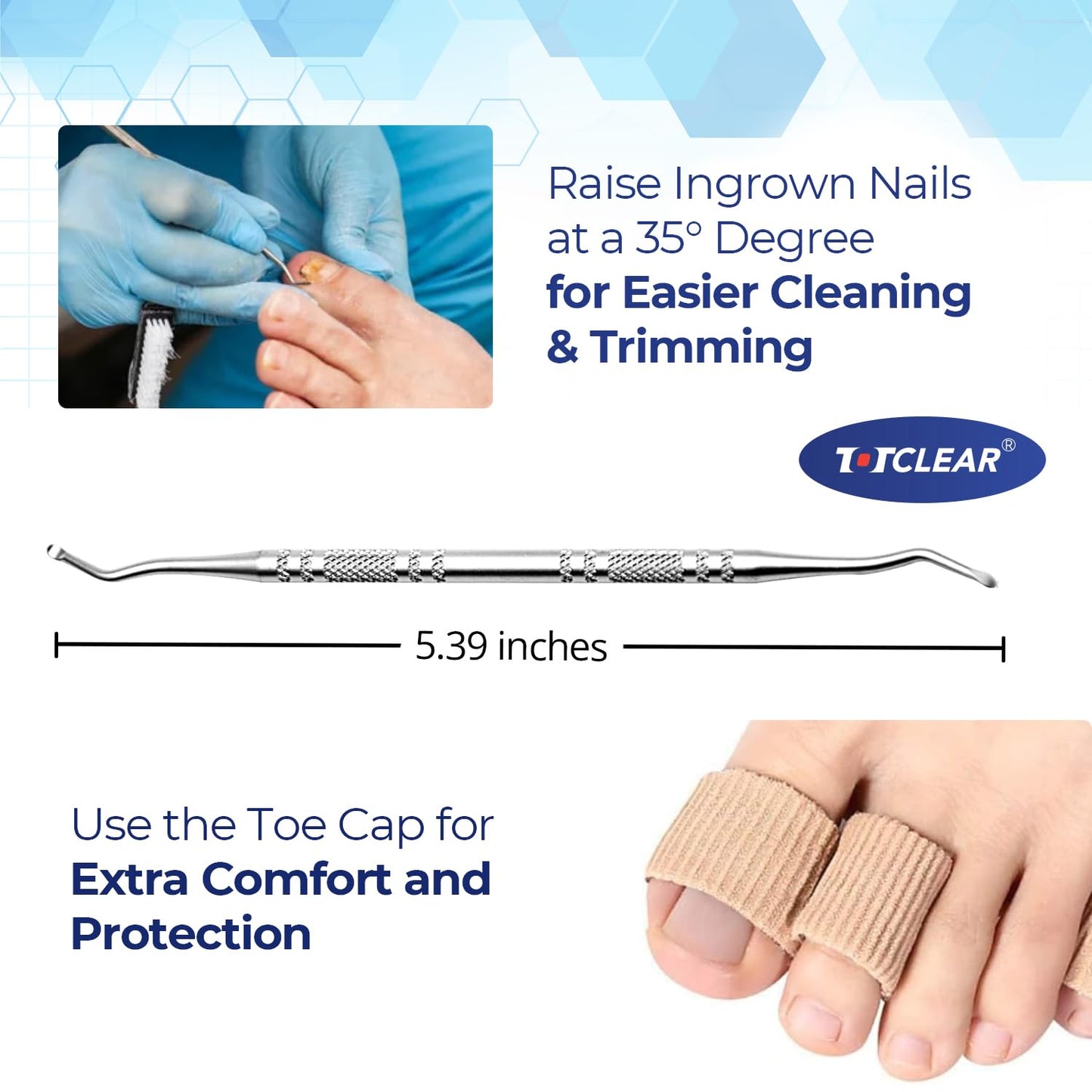 Ingrown Toenail Relief: Ingrown Toenail Tool for Men Women - Ingrown Toenail Removal Kit - Ingrown Toenail Corrector Drops - Ingrown Toenail Removal - Effective Solution for Ingrown Toenails - 30ml