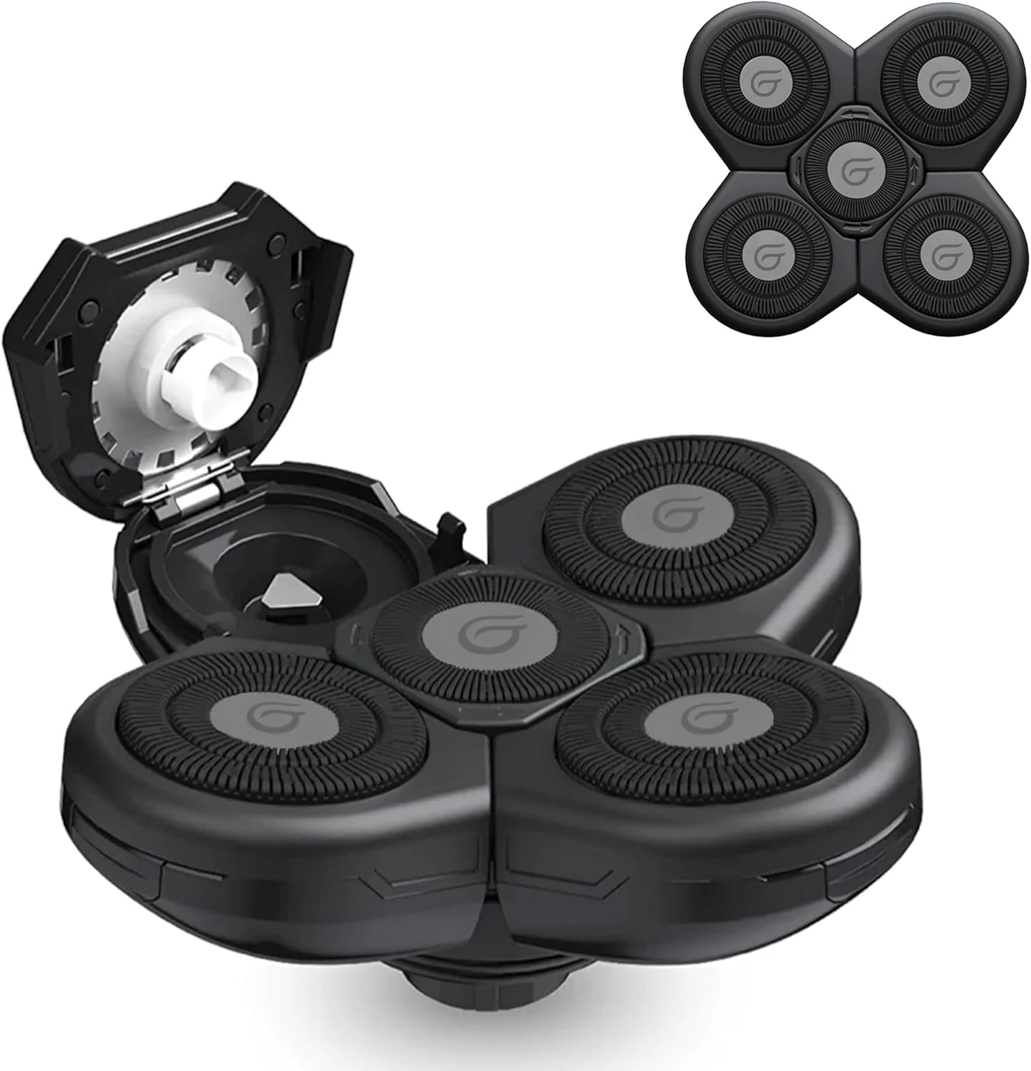 Groomie BaldiePro Cordless Bald Head Shavers for Men, Blade Refill - Waterproof Electric Head Shavers Replacement Head - Men's Rotary Head Razor for Bald Men for Smooth Shave