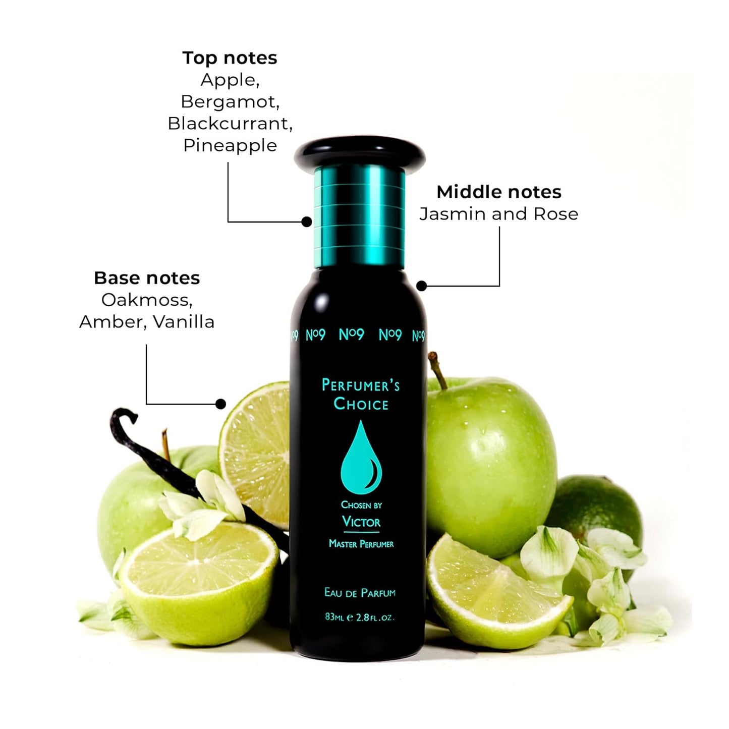 Perfumer's Choice Milton-Lloyd No 9 Victor - Cologne for Men - Aromatic Fougere Fragrances - Mens Cologne - Long Lasting Perfume for Men - 2.8 oz