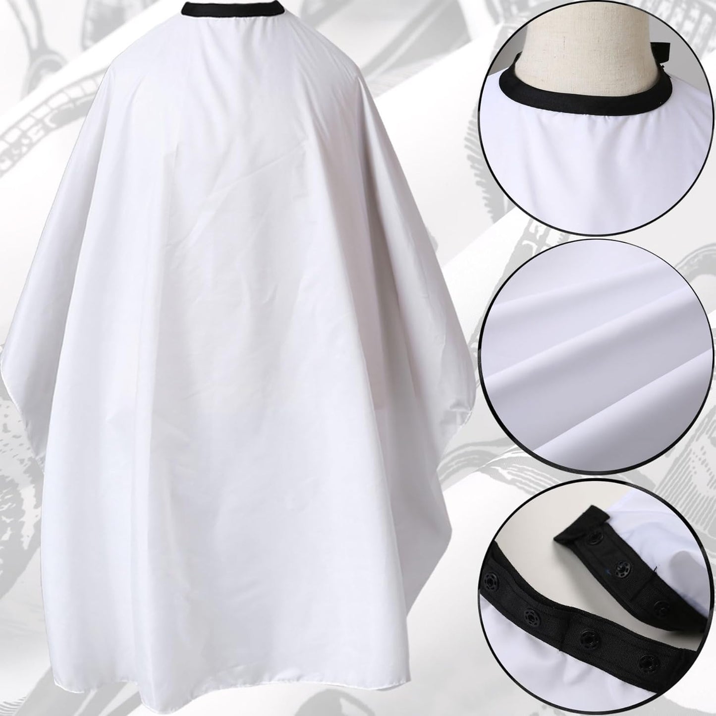 Professional Hair Cutting Cape with Neck Duster Brush, Salon Barber Cape, Hairdressing Accessories B