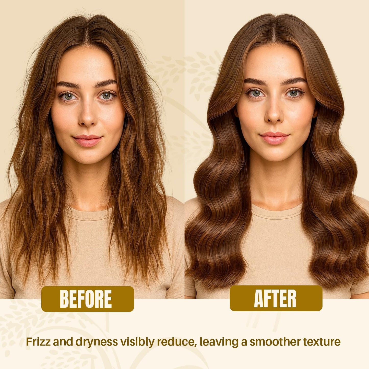 Rice Water Shampoo and Conditioner Set - Ultra-Nourishing Hair Care Set, Promotes Growth, Revitalizes Shine, and Shields from Damage - Infused with Essential Oils - 16 fl oz Each