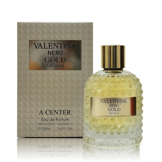 Cologne for Men Valent Nero Gold 3.4 Fl Oz Eau de Toilette Spray Noted with Floral,Lemon, Rose Essence, Sensual White Musk Fragrance Men's Perfume for Daily Use