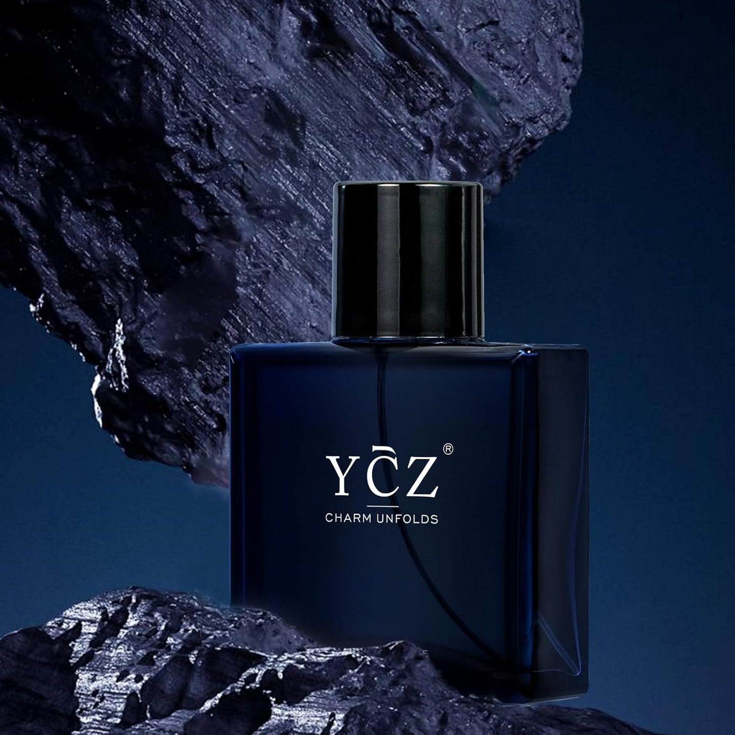 Ycz Charm Unfolds Marine Perfume for Men, 1.7 oz. Long Lasting Eau De Parfum Cologne For Men, Oriental Woody Fragrance - Ideal Special Occasions, Making it the Ideal gentlemen’s Gift