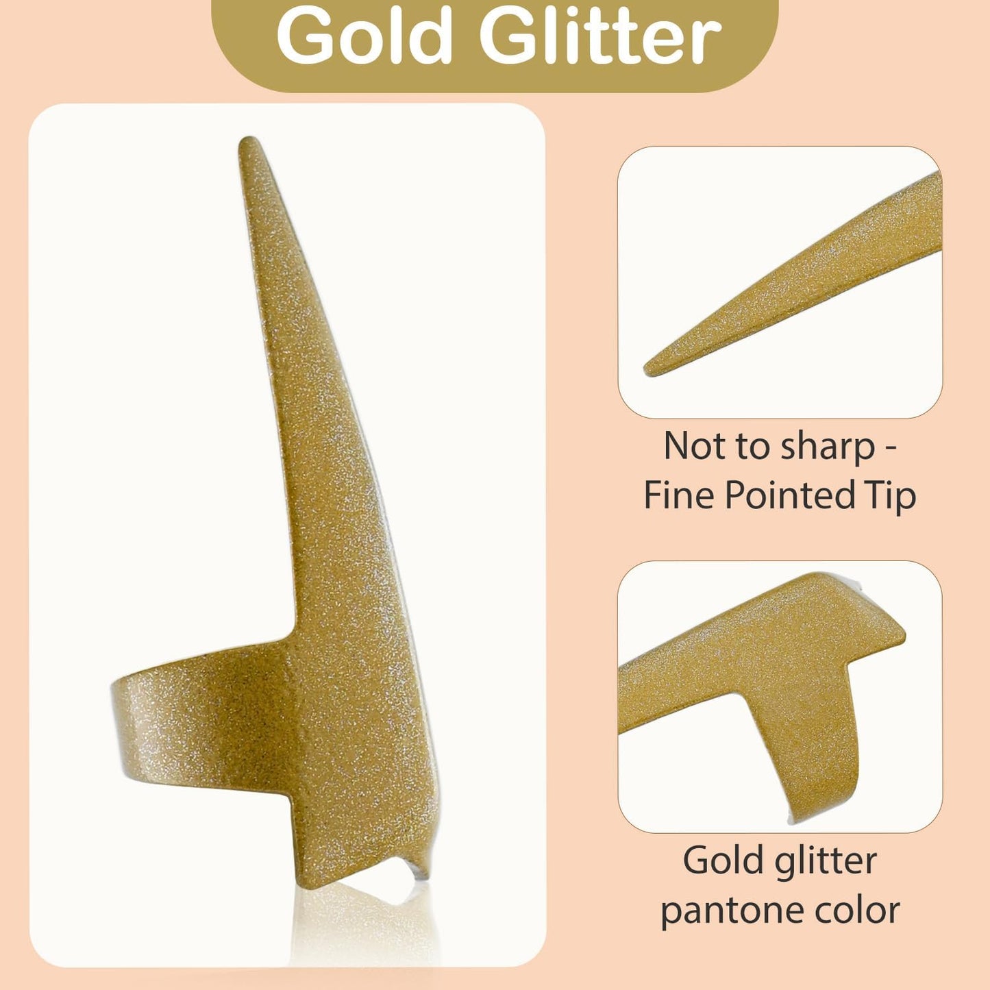 Quick 2PC Hair Braids Parting & Sectioning Rings set- Stainless Steel Stitch Braid Tool Finger for Durable Dreadlocks Wig & Installation of Human Hair Extensions Braiding Tools (Pink, Gold)