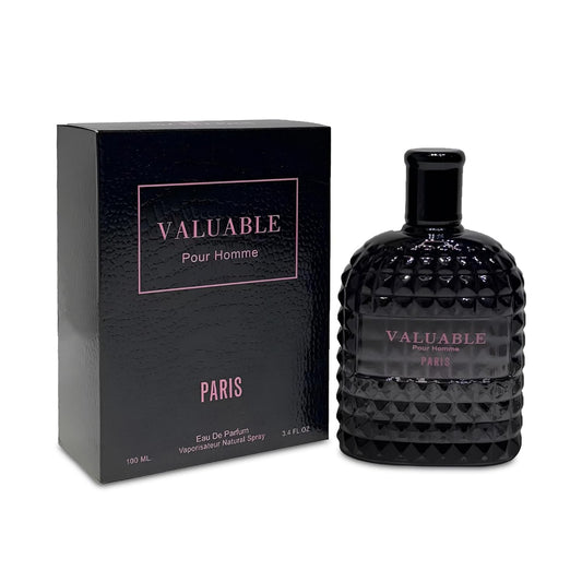 Valuable Paris Sensual Woody Cologne for Men | Long Lasting Perfume Aromatic Scent, Eau de Parfum Natural Spray Fragrance- Great Holiday Gift, 3.4 Fl Oz/100 Ml