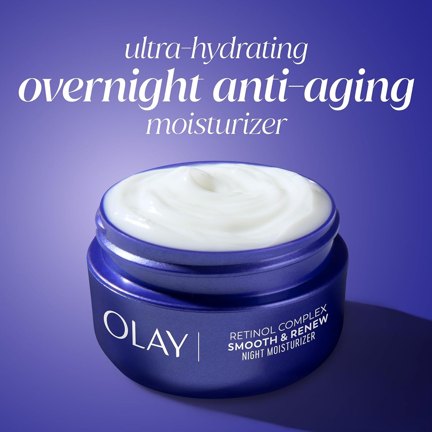Olay Regenerist Retinol Face Moisturizer, Smooth & Renew Cream for Women, Fragrance-Free - Anti-Aging, Anti-Wrinkle, Fine Lines, Tightening, Brightening - Recyclable Eco Jar, Non-Greasy, 2 Oz