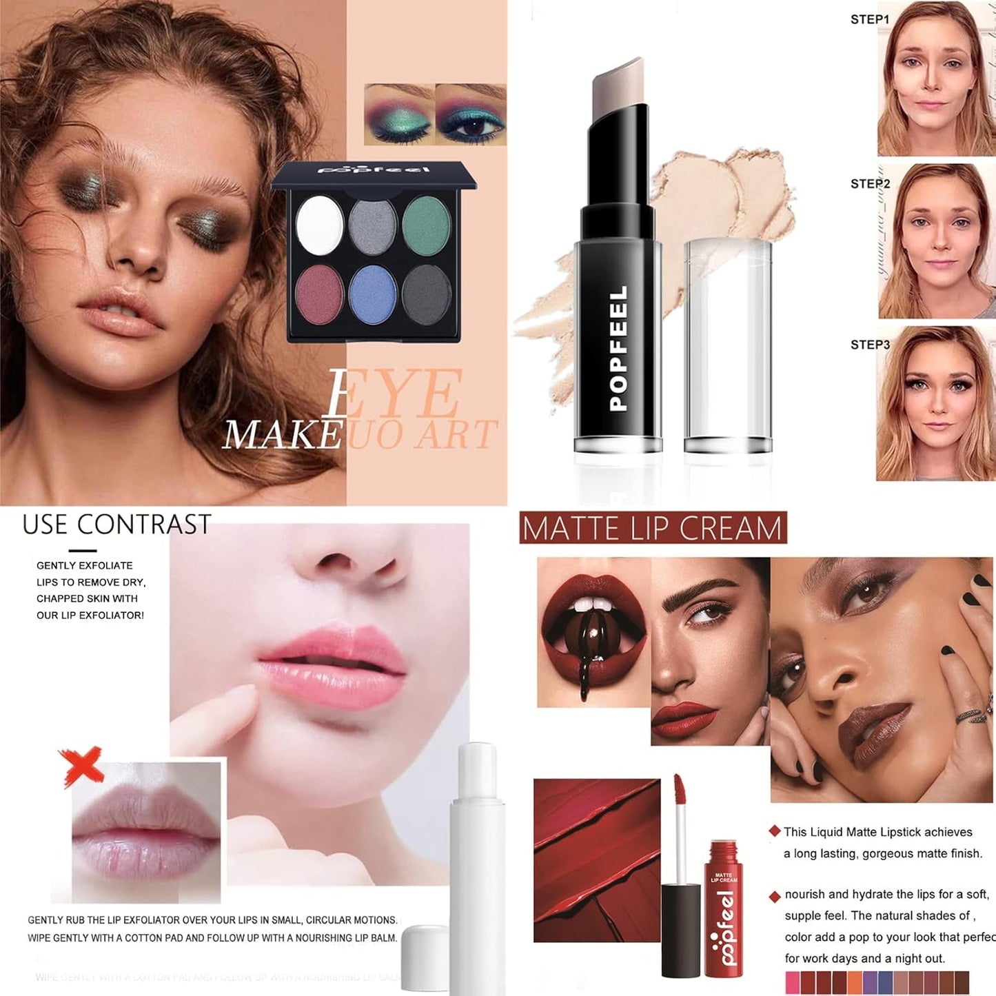 Makeup Kit, FantasyDay Professional Makeup Sets, Makeup Essential Kit for Girls or Women Include Foundation, Concealer, Eye Shadow, Comestic Brush, Eyebrowcream, Lipstick etc.