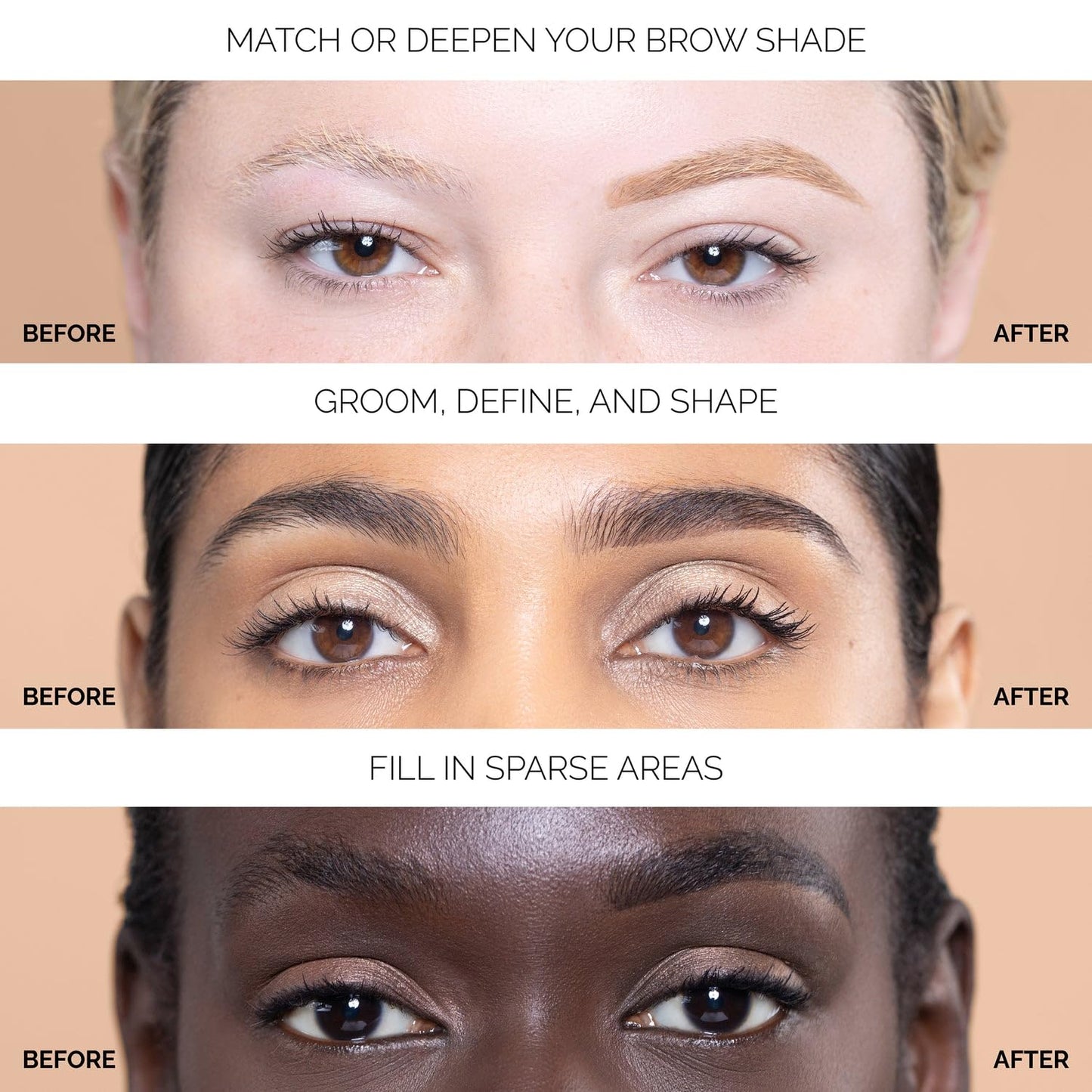 OFIR Brow Trace Precision Browliner | Waterproof, Ultra-Fine Tip Brown Eyebrow Pencil | Smudge-Proof, Cruelty Free, Matte Finish | Long-Wear Brow Tool with Spoolie | Chocolate - Dark Brown, 0.003 OZ